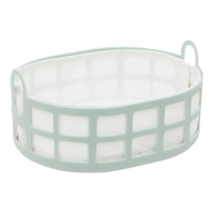 Corbeille à pain Poly ovale L.24cm vert