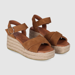 Sandalias de Serraje - Cuero - Tacón: 6 cm