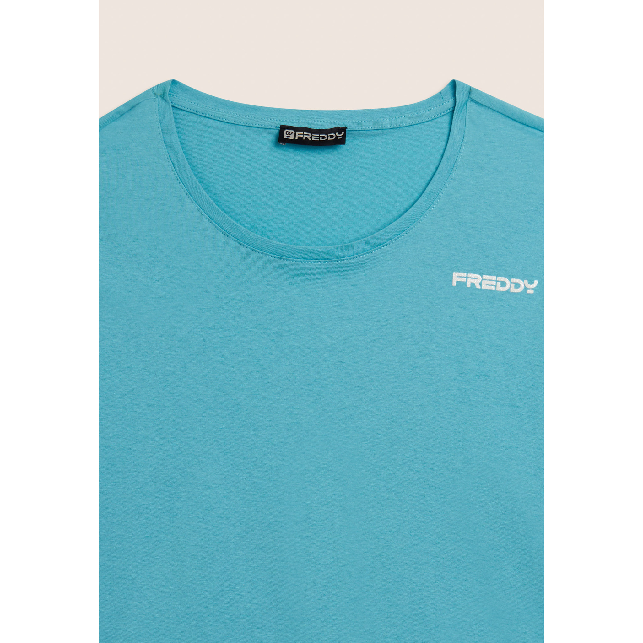 T-shirt Manica Corta Cropped con piccolo Logo FREDDY