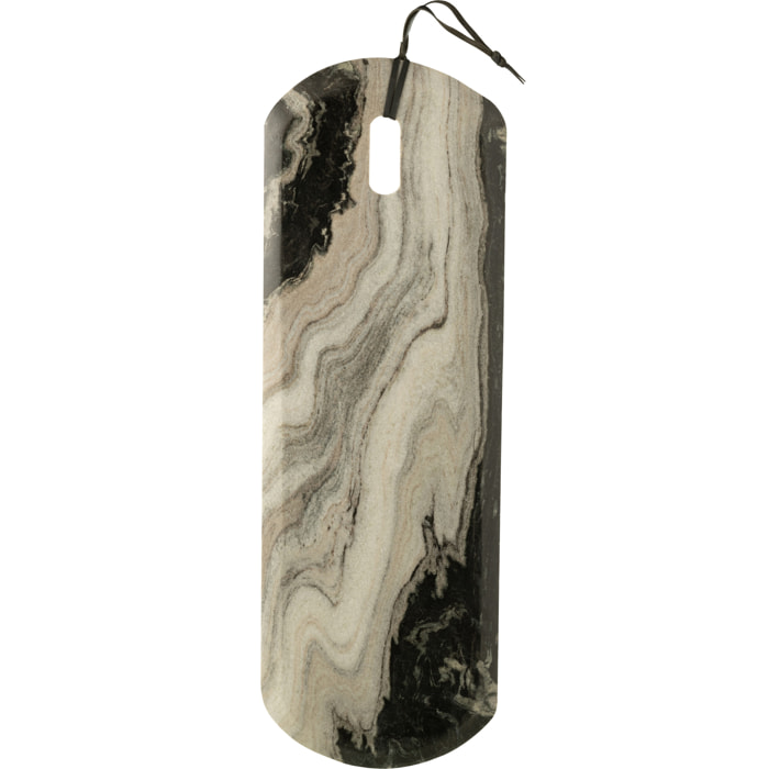 J-Line planche à fromage Marbre - pierre - noir/gris