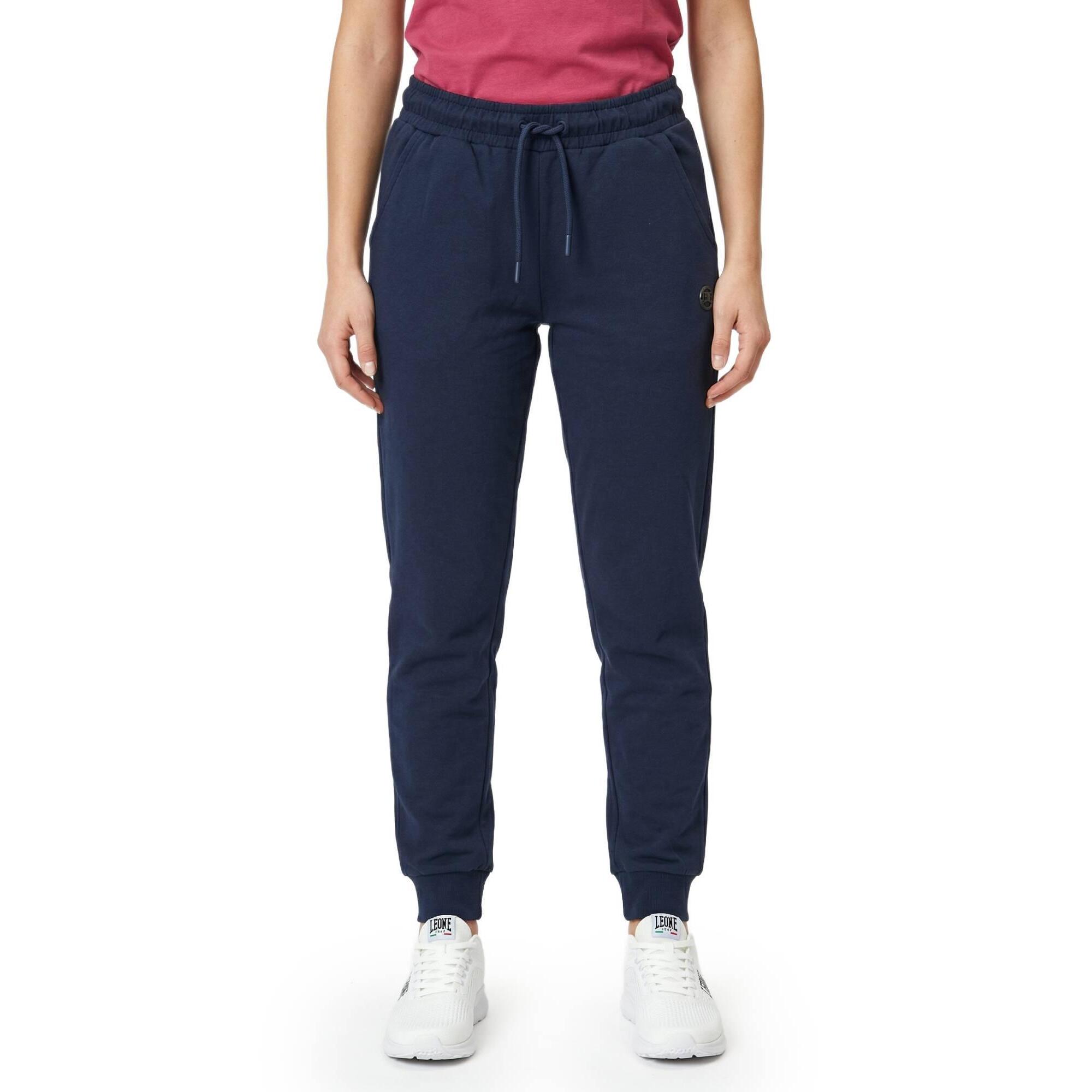 Jogger donna fit morbido Leone 1947 Apparel con logo tono su tono