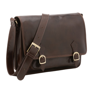 Borsa a tracolla  da donna In Vera pelle Made in Italy 35x27x14 cm