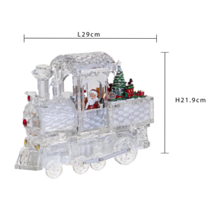 Treno 29xh21, con santa led+movimento+musica in - Pezzi 1 - ALTRO - Bianchi Dino SpA