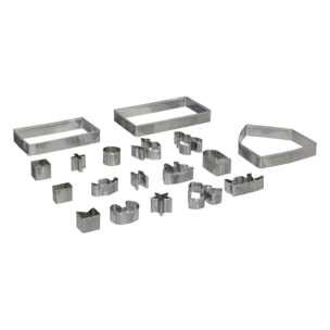 Emporte-pièces maison Noël 18 pièces acier inoxydable