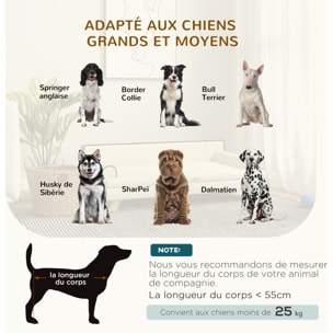 Canapé chien lit pour chien design scandinave coussin moelleux piètement bois dim. 100L x 62l x 32H cm polyester beige