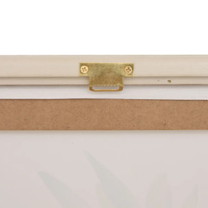 Toile imprimée encadrée Claudia vert 45x60cm