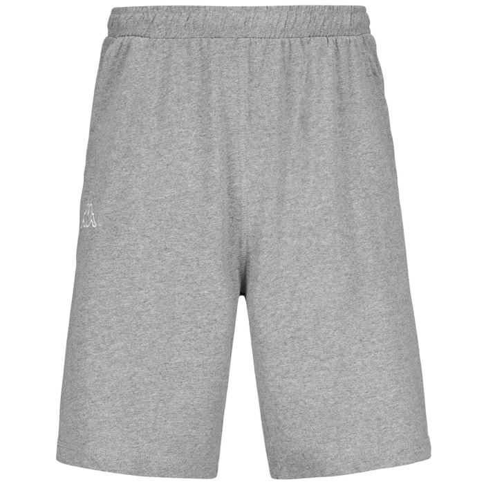 Kappa - Pantaloni Corti Uomo Grigio - Logo Ariosto Ry