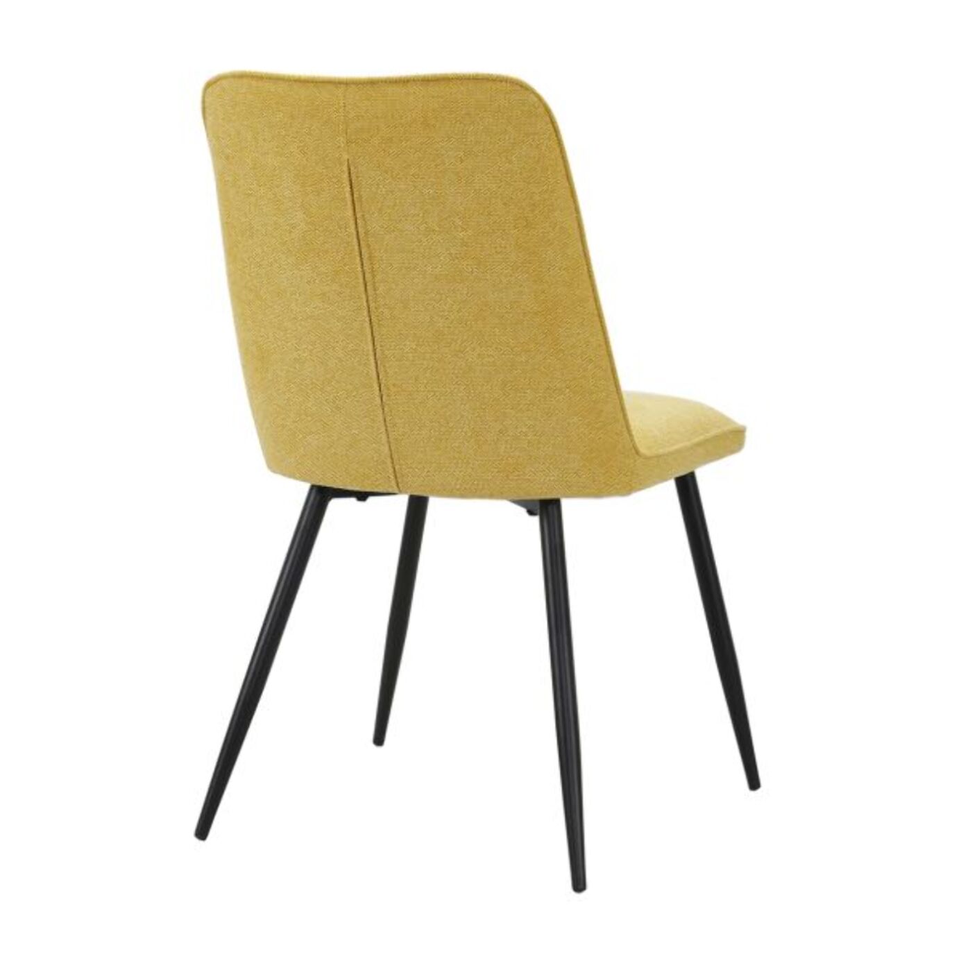 Chaise en tissu avec pieds fins en métal - PERRINE
