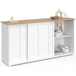 Buffet Jamy 3 portes blanc 160cm