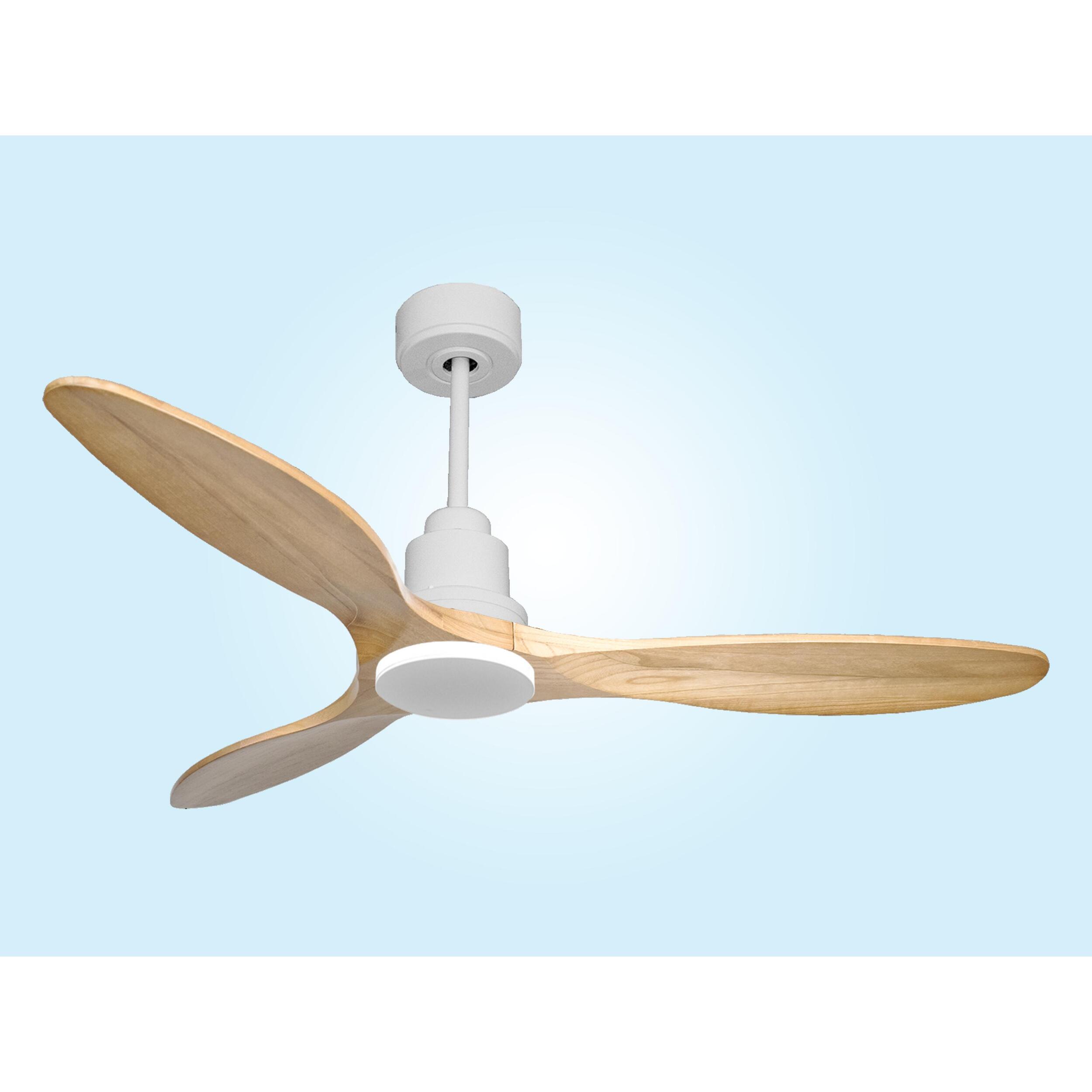 Ventilateur de plafond Réversible  Thermostat Pays vendable Wifi Moteur à courant continu Toits en pente Télécommande Hypersilence Mémoire