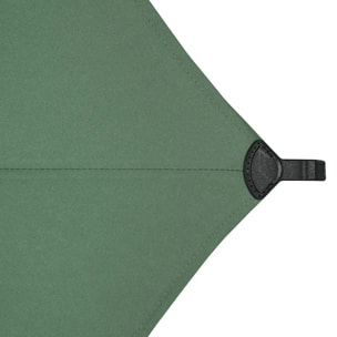Parasol droit rectangulaire inclinable Loompa 3x2m vert olive