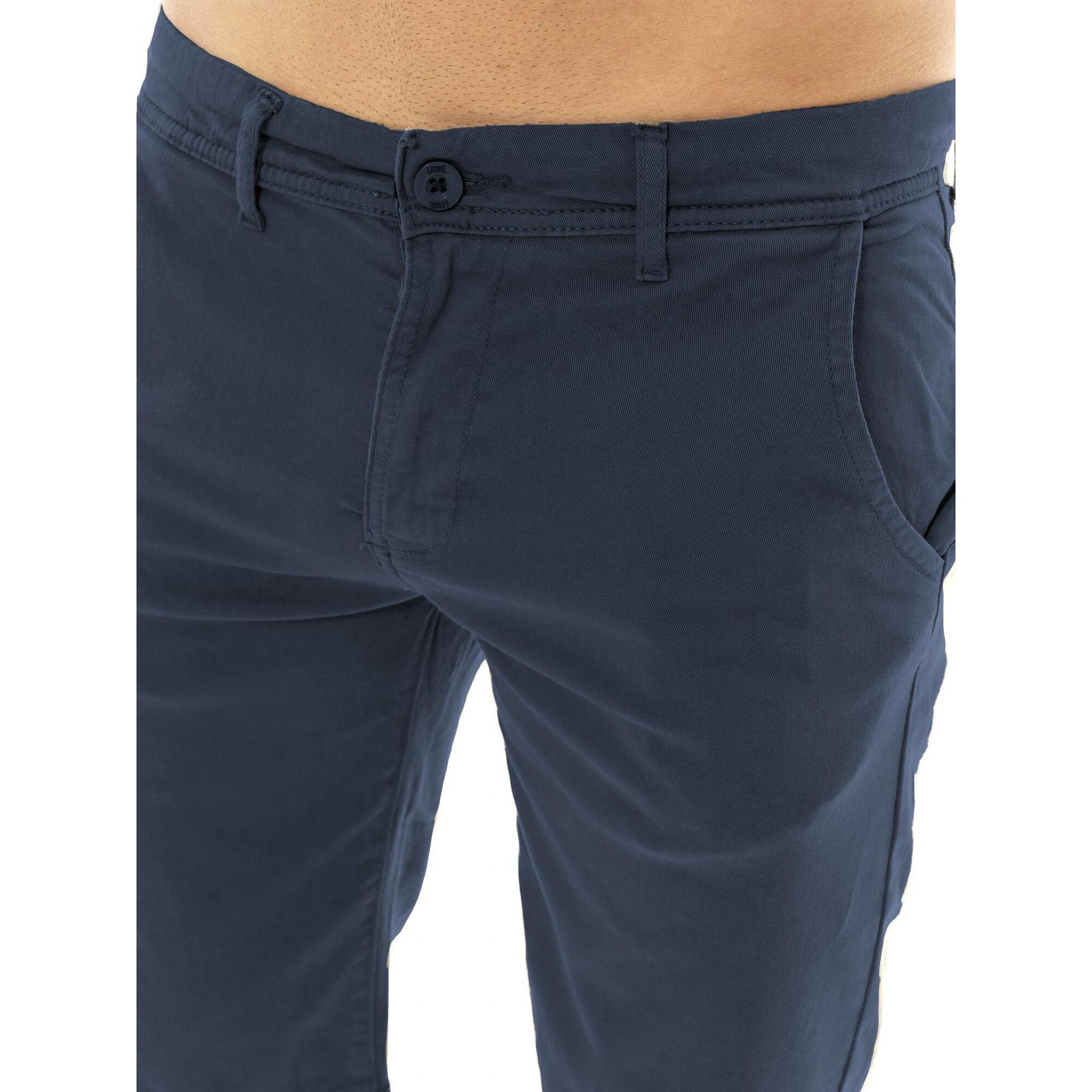 Bermuda chino da uomo in twill elasticizzato Leone Easy