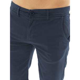 Bermuda chino da uomo in twill elasticizzato Leone Easy