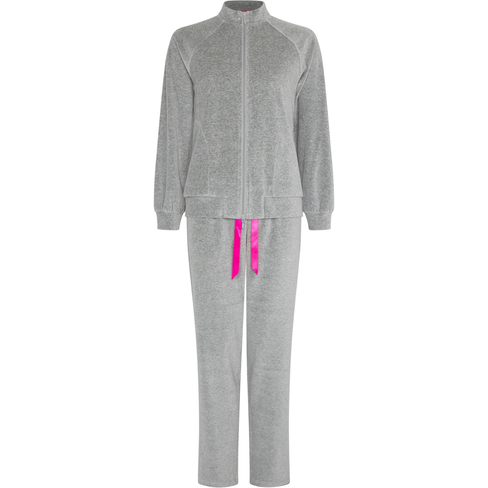 Pijama mujer de terciopelo con cremallera