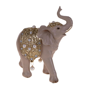 Elefante con gioielli perle - Pezzi 1 - BEIGE - Bianchi Dino SpA