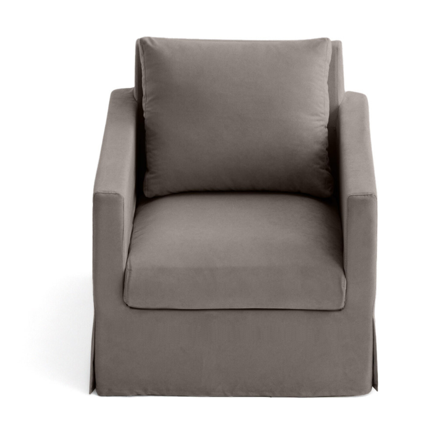 Serena - fauteuil déhoussable en tissu - Gris