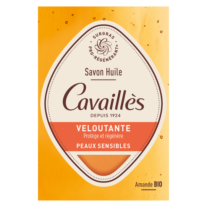 Savon Huile Veloutant - Visage et Corps - Huile d'Argan et Amande Douce - Peaux Sensibles 115 g