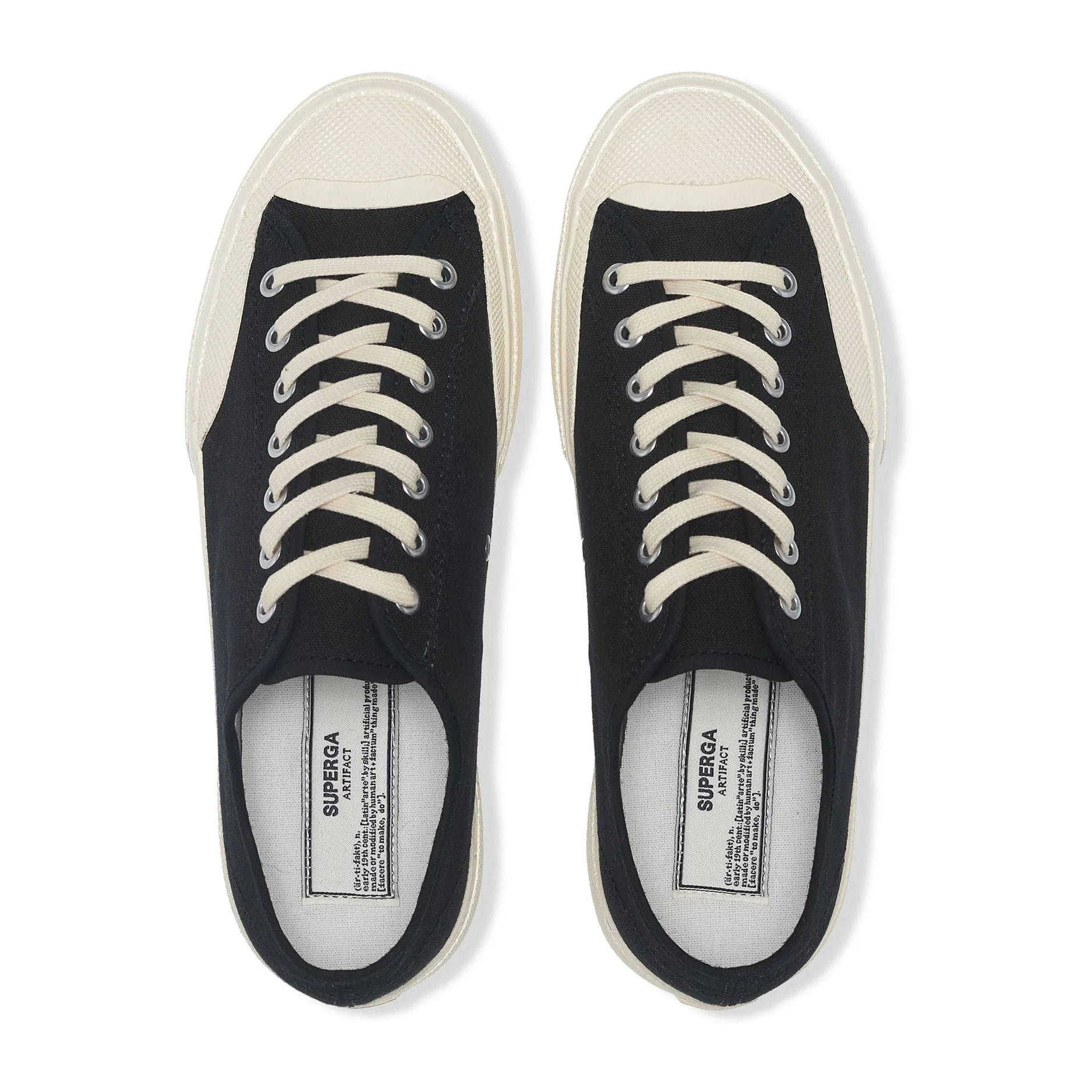 Superga - Zapatillas Unisex Negro - 2432 WORKS LOW CUT COTTON CANVAS