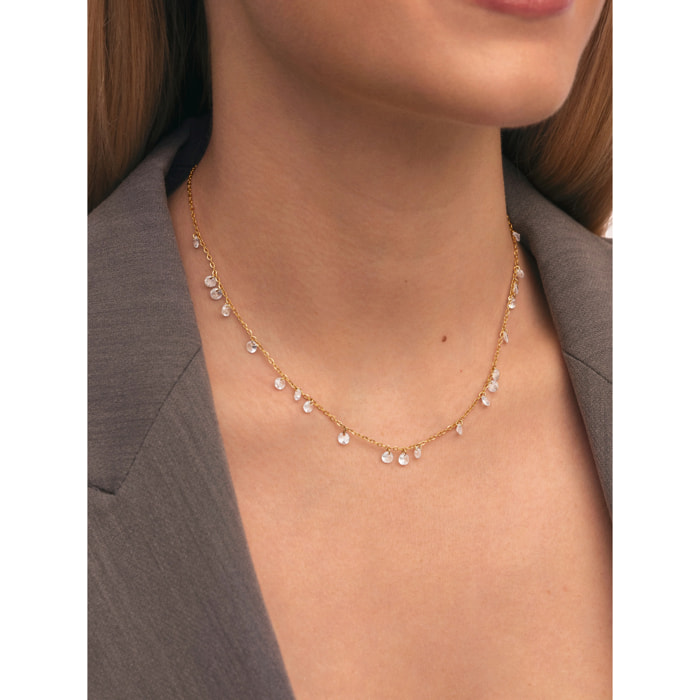 Collar Starlight Acero Baño Oro