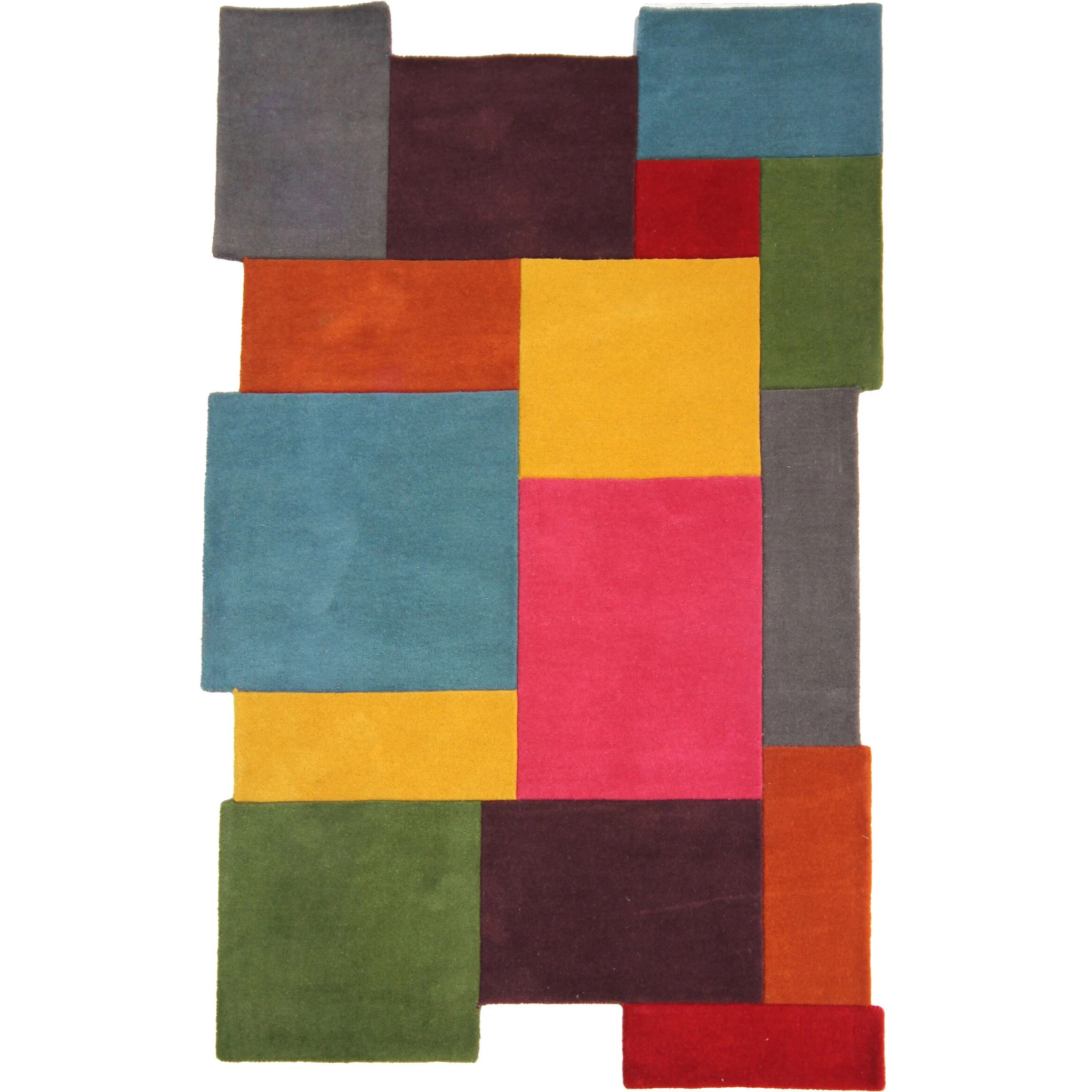 Tapis graphique en laine COLLAGE