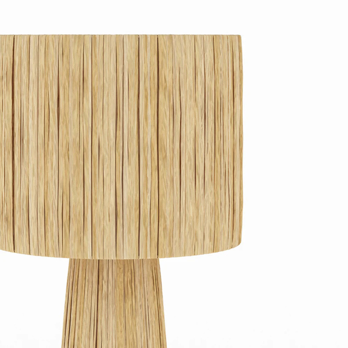 Grande lampe en feuille de palmier - Soléa