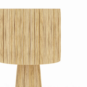 Grande lampe en feuille de palmier - Soléa