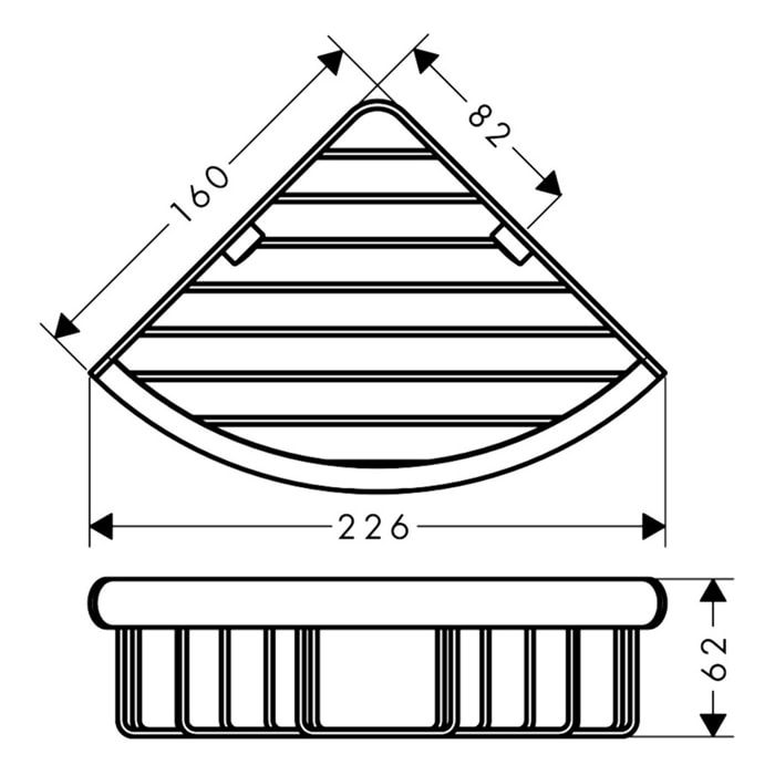 Porte-savon panier en angle Logis Universal, chromé