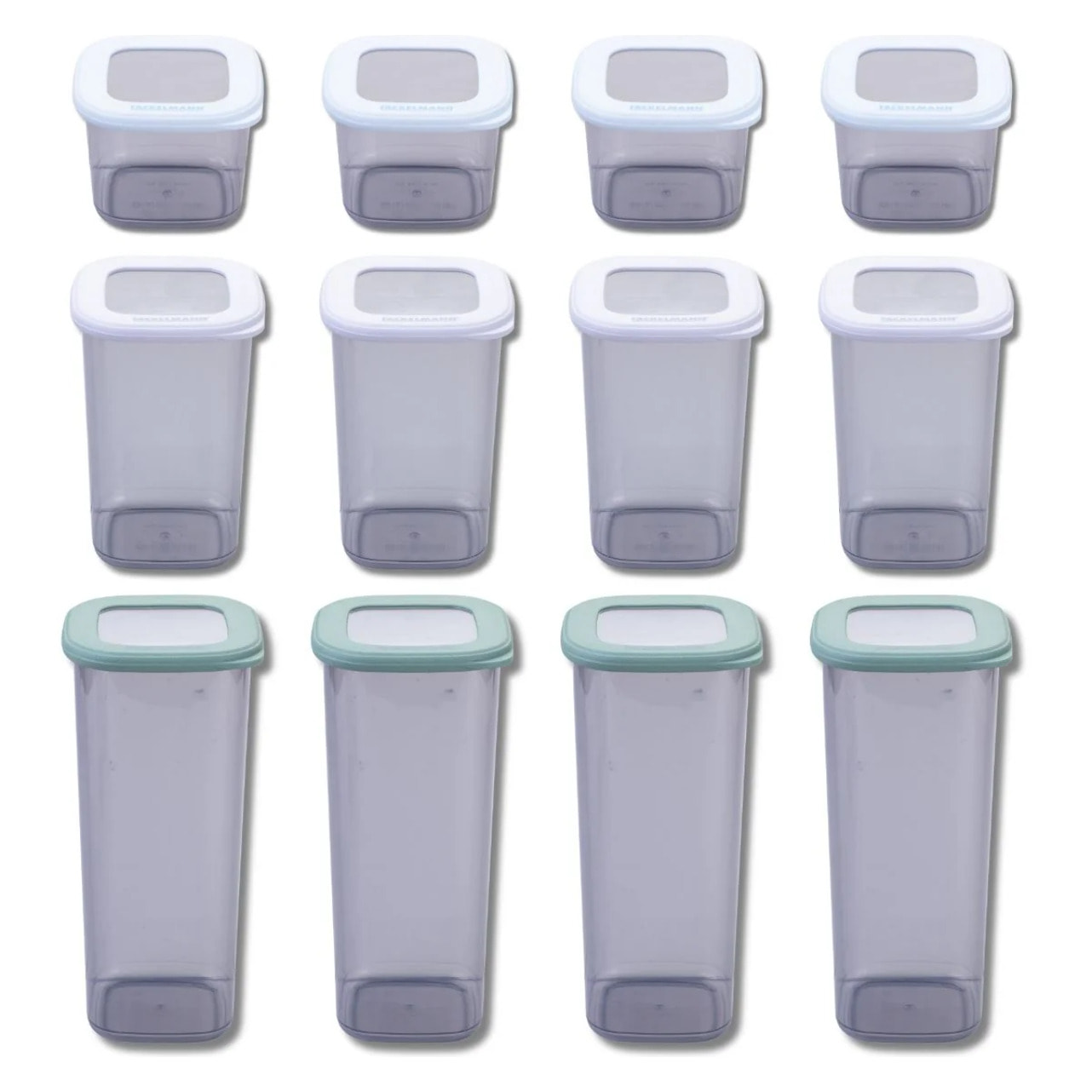 Lot de 8 boîtes hermétiques 11 cm avec 4 boîtes à provisions Fackelmann Storage