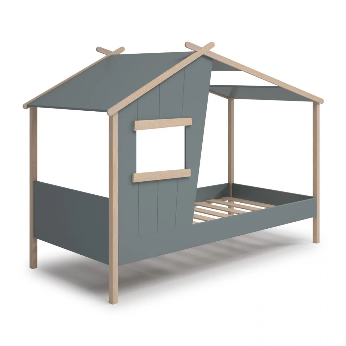 Cama cabaña Hutbed Verde Salvia - Oak Soft