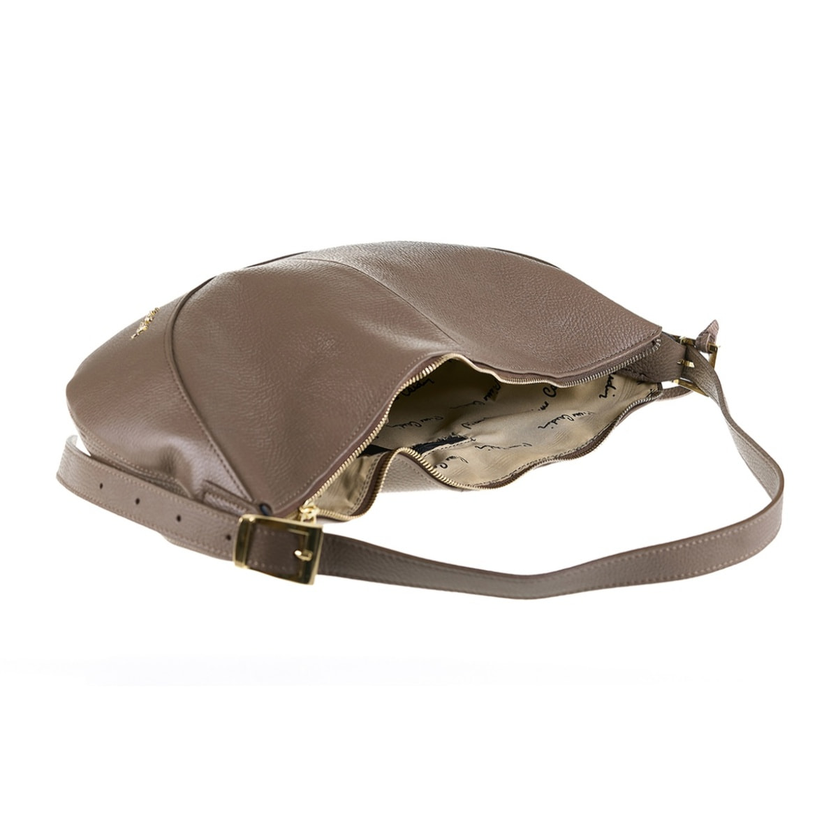 Borsa a spalla da donna Made in Italy - Modello Aveline - 100% pelle - 45.0 x 24.0 x 8.0 cm