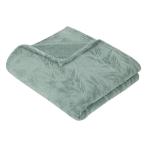 Plaid flanelle Ryo bleu 125x150cm