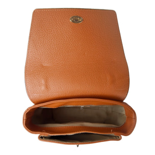 Borse Donna colore Cuoio-in pelle Made in Italy 22x22x12cm