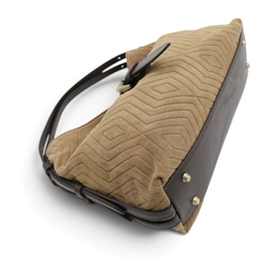 Borsa a Spalla Cheval Firenze Cloe Suede Taupe