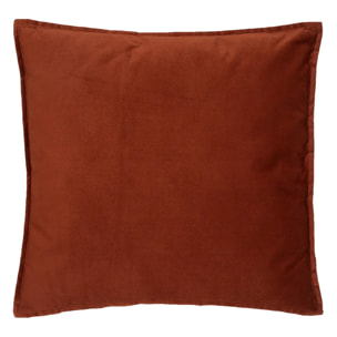 Coussin "LILOU" coton rose terracotta 55x55cm
