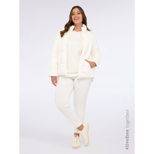 Fiorella Rubino - Plumón de punto tejido - Blanco