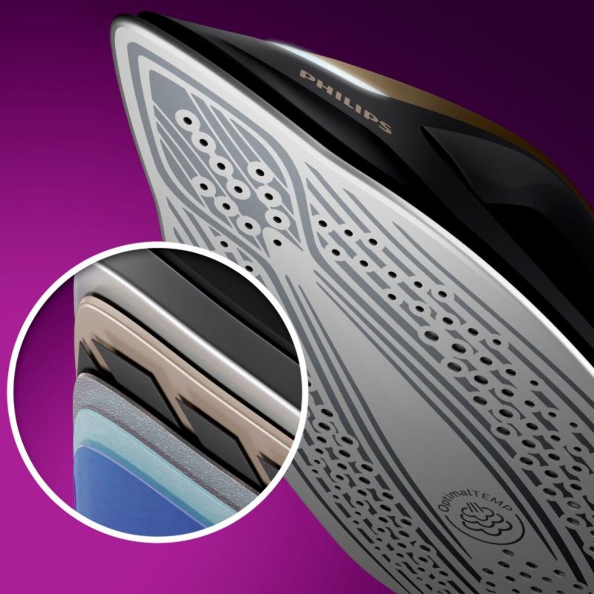 Centrale vapeur PHILIPS PSG8130/80 noir et doré 1,8L