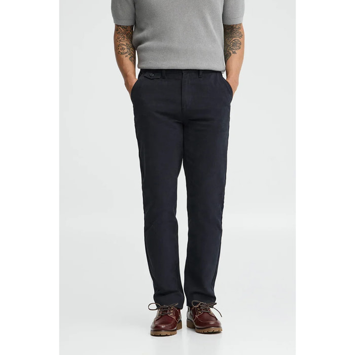 Pantalón chino azul marino de corte regular con logo Polo Club