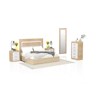 Dormitorio Kira 5C Cambria - Blanco