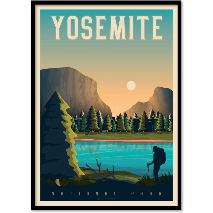 Affiche - Yosemite - Olahoop Travel Posters