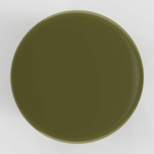 Table d'appoint ronde en métal vert kaki D30 cm - Athéna