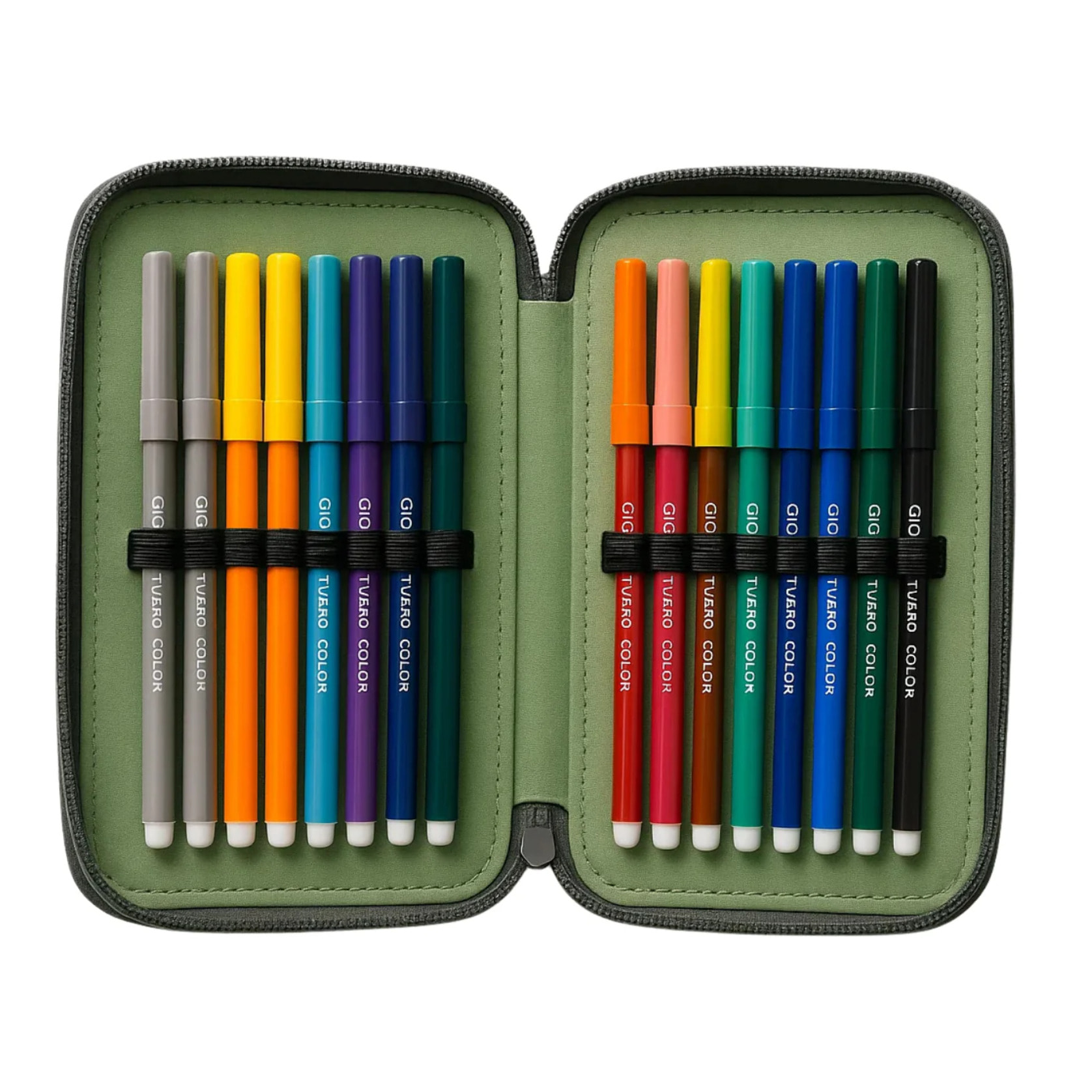 beSmart - ASTUCCIO TRIPLO 18+18 GIOTTO PREMIUM TAG NERO