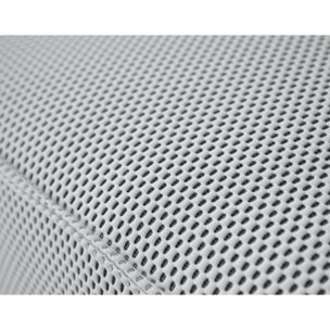 Arty - module d'assise sans accoudoirs - en tissu mailles 3D - Gris clair