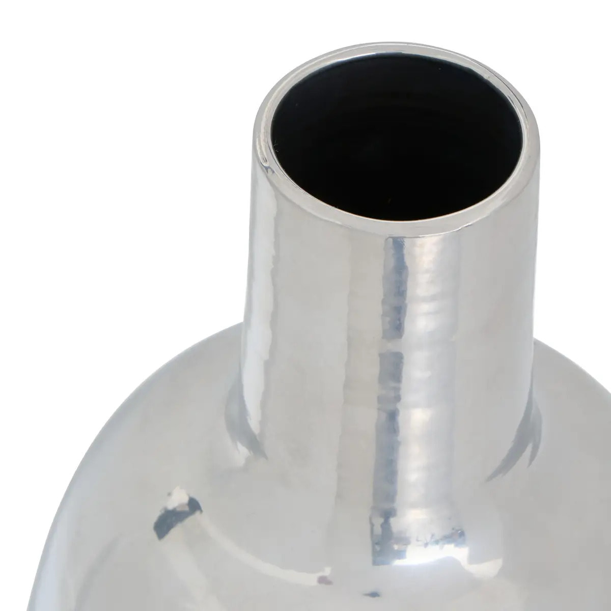 Vase Reso en Acier 19x19x79cm Argent