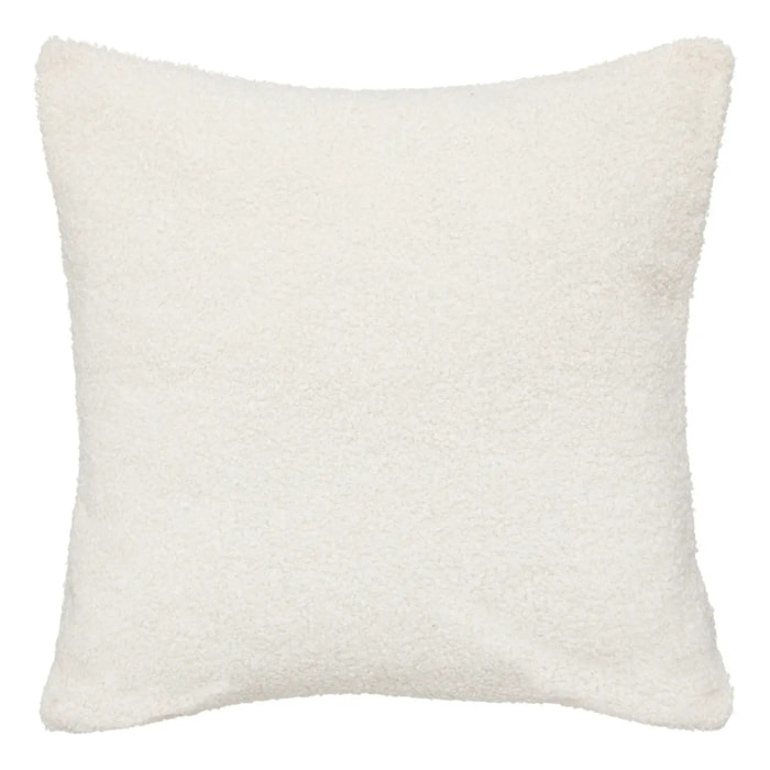Coussin "Jaiko" en fausse fourrure 40x40cm ivoire