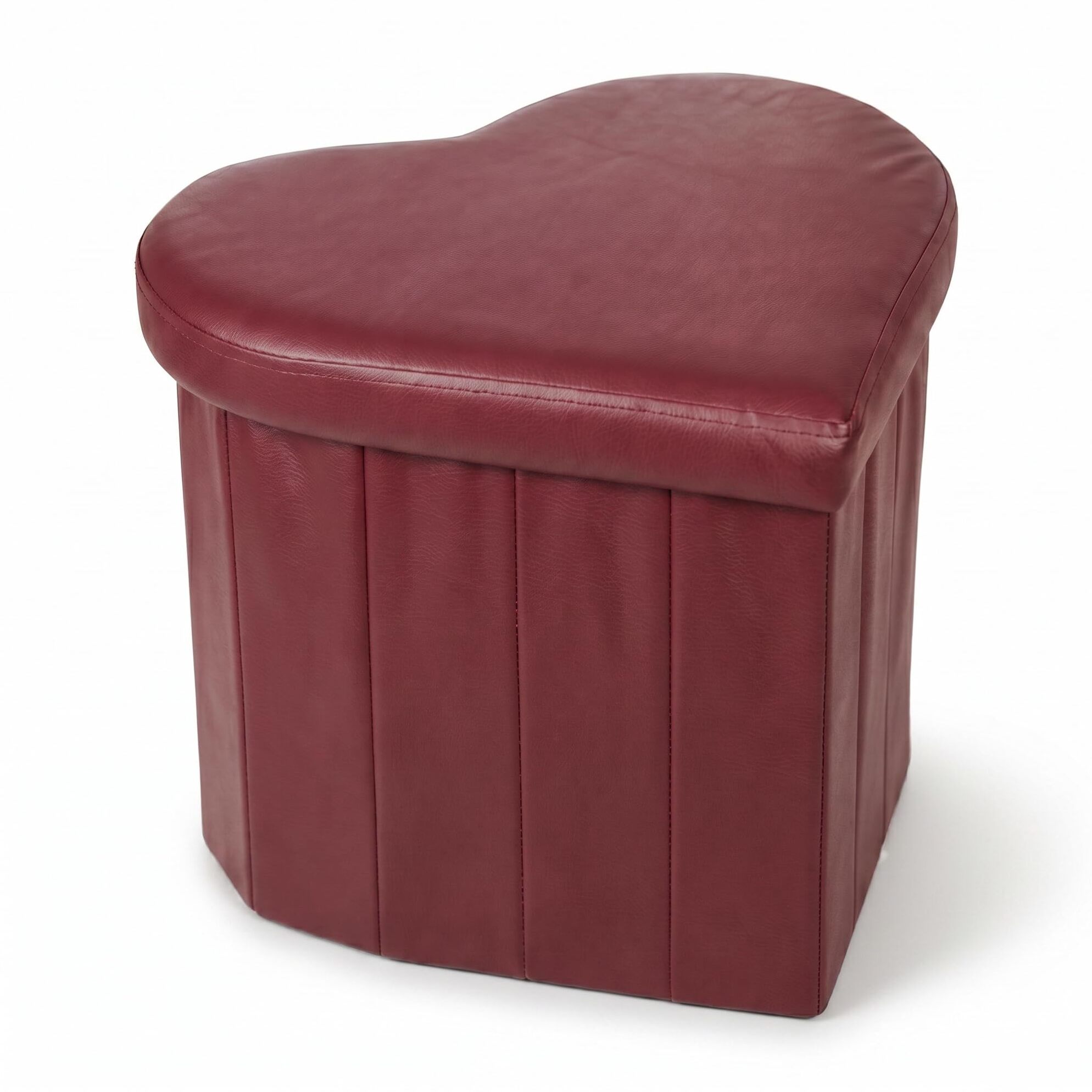 Pouf a forma di cuore in ecopelle