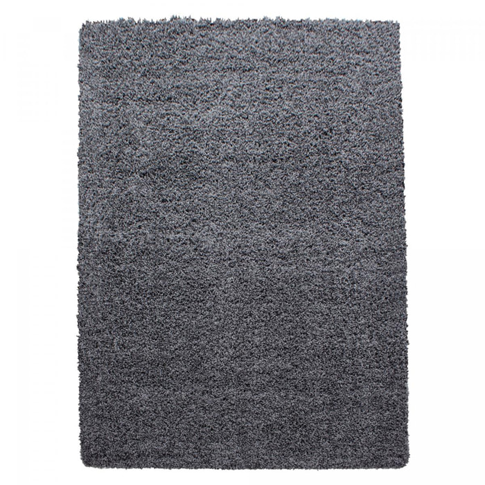 Tapis poils longs shaggy tissé motif uni GECO