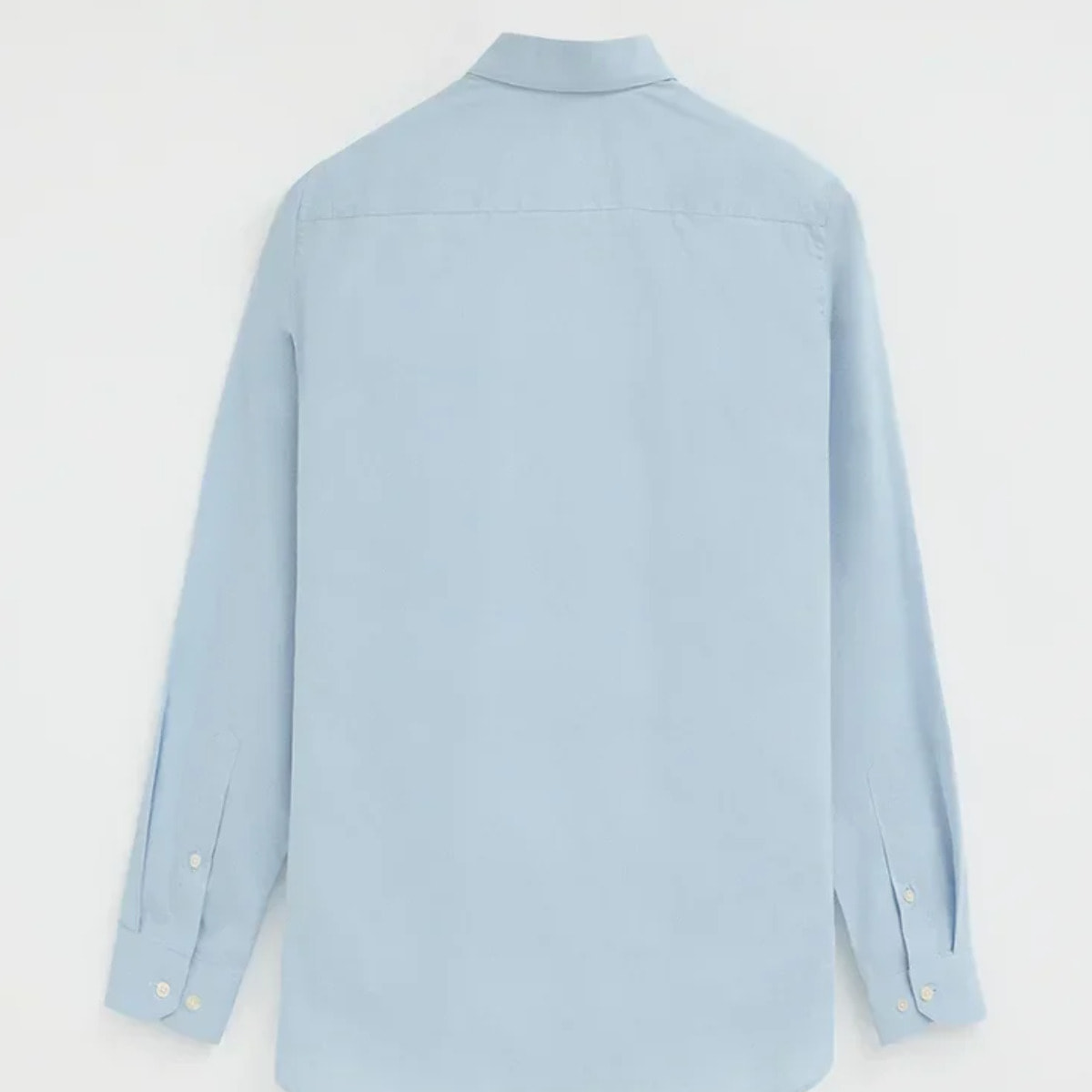 Camicia azzurra slim fit con logo Rigby Go