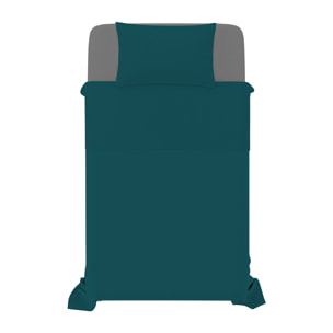 COMPLETO LETTO NATURAL COLOR, 100% COTONE - PIAZZA E MEZZA