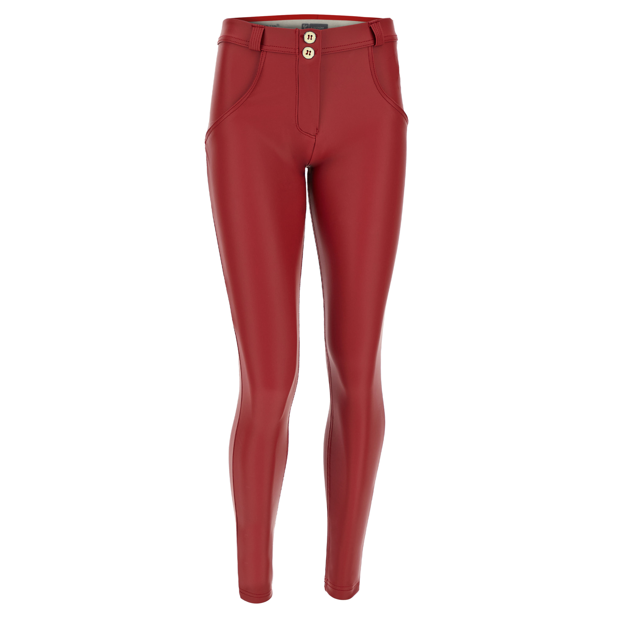 Pantaloni push up WR.UP® skinny in similpelle ecologica