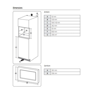 Micro ondes encastrable SAMSUNG MS23A7013AT